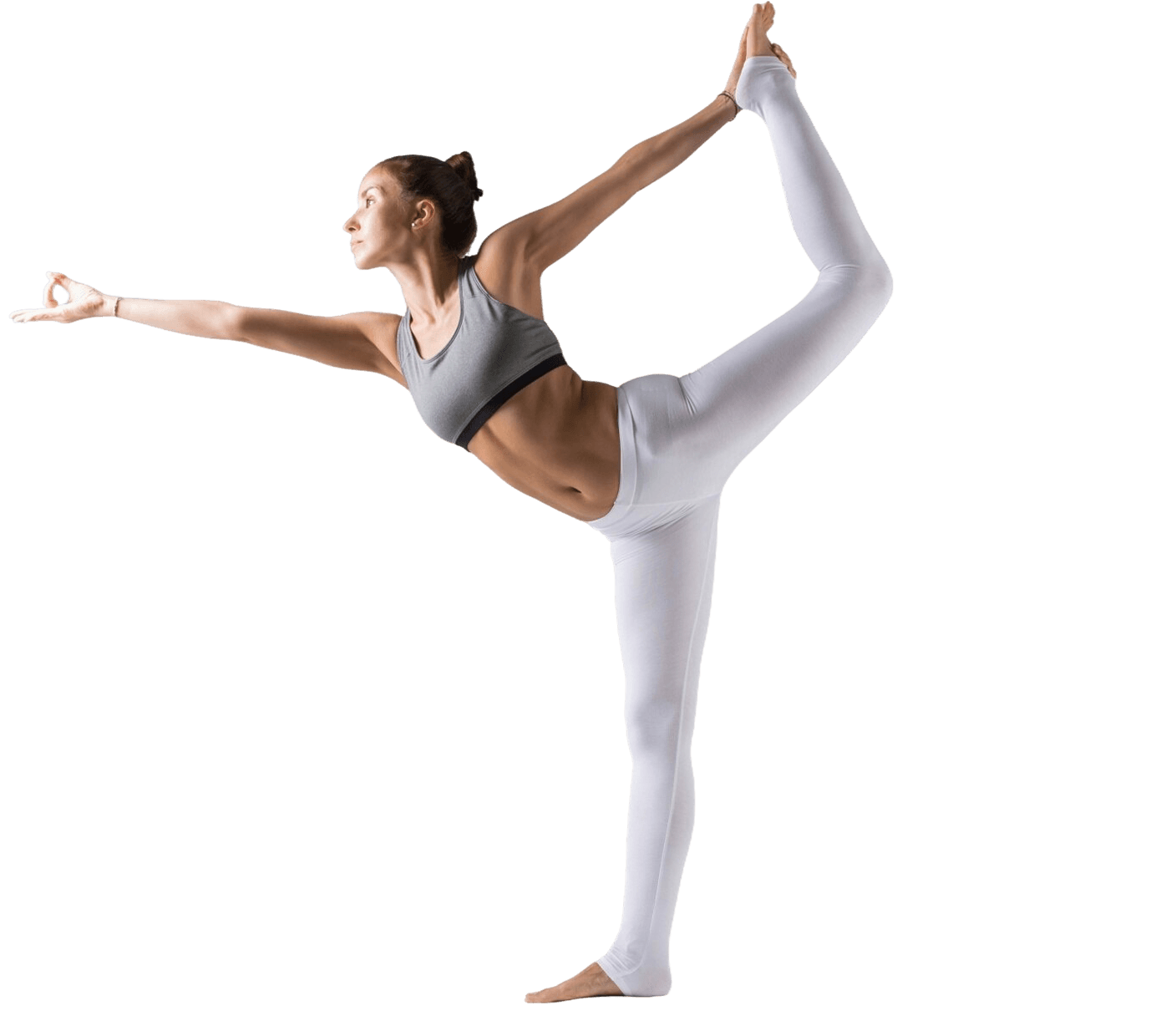 Young women natarajasana pose